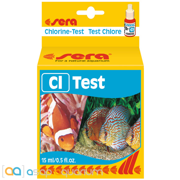 sera Chlorine (Cl) Test Kit 15mL 45 Tests - www.ASAP-Aquarium.com