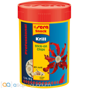 sera Professional Krill Snack 100mL Stick-on Chips Fish Food - www.ASAP-Aquarium.com