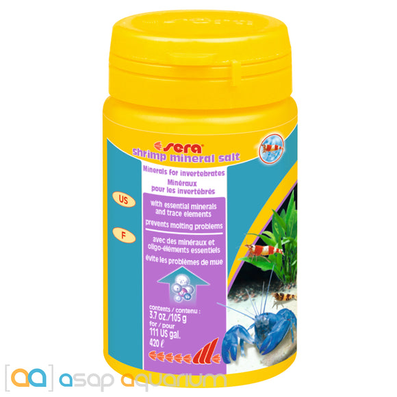 Sera Shrimp Mineral Salt Essential & Trace Minerals for Freshwater Invertebrates - www.ASAP-Aquarium.com