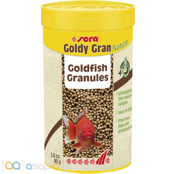 sera Goldy Gran Nature 250mL Goldfish Food Granules - www.ASAP-Aquarium.com