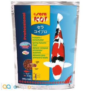 sera Koi Professional Spring Autumn Food 2200 grams 3mm Pellets - www.ASAP-Aquarium.com