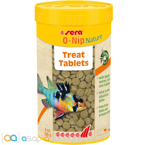 Sera O-Nip Nature Treat Tablets 250mL - www.ASAP-Aquarium.com