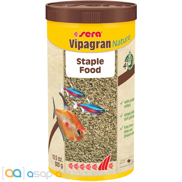 Sera Vipagran Nature 1000mL Fish Food Granules - www.ASAP-Aquarium.com