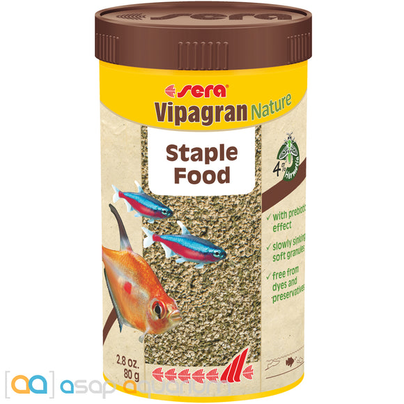 Sera Vipagran Nature 250mL Fish Food Granules - www.ASAP-Aquarium.com